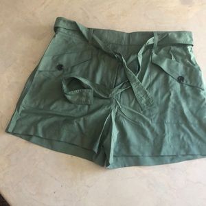 Ann Taylor Cargo Belted Shorts